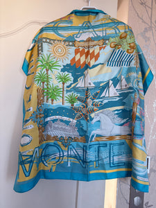Hermès Silk Scarf « Monte Carlo » By Joachim Metz for Societe des Bain de Mer