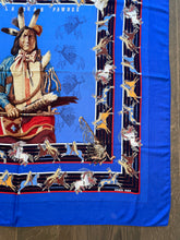 Load image into Gallery viewer, Hermes Cashmere and Silk Scarf “La Pani Shar Pawnee” by Kermit Oliver 140.