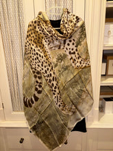 Load image into Gallery viewer, Hermes Wash Silk Scarf Acinonyx Jubatus by Christian Renonciat 140