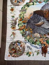 Load image into Gallery viewer, Hermes Cashmere/Silk Shawl “Fauna et Flora du Texas” by Kermit Oliver 140.