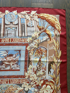 Special edition Hermes Silk Scarf “Reverie Pompéienne” by Laurence Bourthoumieux (Toutsy)