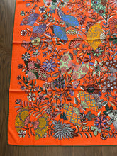 Load image into Gallery viewer, Hermes Cashmere/Silk Shawl “Fleurs et Papillons de Tissus” by Christine Henry 140