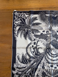 Hermes Vintage Silk Jacquard Scarf “MYTHIQUES PHOENIX” by Laurence Bourthoumieux.