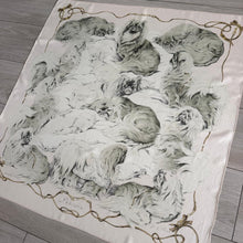 Load image into Gallery viewer, Hermes Silk Twill Scarf «Pékinois» by Xavier de Poret