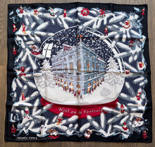 Load image into Gallery viewer, HERMÈS Silk Scarf “Noël Au 24 Faubourg” by Dimitri Rybaltchenko.