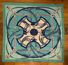 Load image into Gallery viewer, Hermes Cashmere/Silk Shawl “La Promenade du Matin” by Henri d'Origny 140