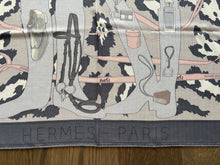 Load image into Gallery viewer, Hermes GM Cashmere Shawl “Monsieur et Madame” by Robert Dallet and Bali Barret 140.