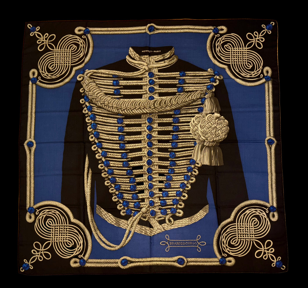 Hermès Cashmere/Silk Shawl Brandebourgs 140