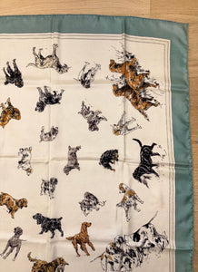 Hermes Silk Scarf «Race de chiens de chasse lI » by Karl Reille.