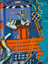Load image into Gallery viewer, Hermes Silk Scarf “La Maison des Carres ” by Pierre Marie.