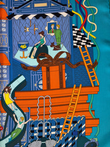Hermes Silk Scarf “La Maison des Carres ” by Pierre Marie.