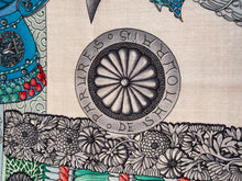 Load image into Gallery viewer, Hermes Cashmere/Silk Shawl “Parures de Samourais” by Aline Honore 140