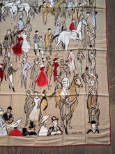 Load image into Gallery viewer, Hermes Cashmere/Silk GM Shawl “Paddock” by Jean-Louis Clerc 140.
