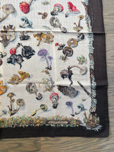 Load image into Gallery viewer, Hermes Cashmere and Silk GM Shawl « Champignons » by Anna Gavarni/Francoise de la Perriere