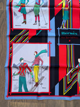 Load image into Gallery viewer, Hermes Vintage Silk Scarf “Aux Sports d'Hiver”.