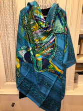 Load image into Gallery viewer, Hermes Silk Shawl “Le Pegase d’Hermes Au Bloc” 140