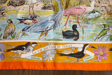 Load image into Gallery viewer, Hermes Silk Twill Scarf “La vie sauvage du Texas” by Kermit Oliver.