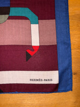 Load image into Gallery viewer, Hermes Cashmere/Silk Shawl “Rocabar” by Henri d&#39;Origny 140