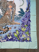 Load image into Gallery viewer, Hermes Cashmere and Silk GM Shawl “Jungle Love” by Robert Dallet 140.