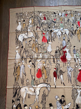 Load image into Gallery viewer, Hermes Cashmere/Silk GM Shawl “Paddock” by Jean-Louis Clerc 140.