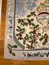 Load image into Gallery viewer, Hermes Cashmere and Silk GM Shawl “Neige d’Antan” by Cathy Latham 140