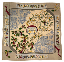 Load image into Gallery viewer, Hermes Cashmere and Silk GM Shawl “Neige d’Antan” by Cathy Latham 140