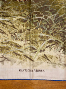 Hermes Cashmere/Silk GM Shawl “Panthers Paradis” by Robert Dallet 140.