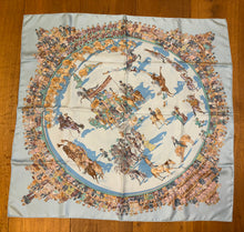 Load image into Gallery viewer, Hermes Silk Scarf “Cirque Molièr” by Philippe Dumas.