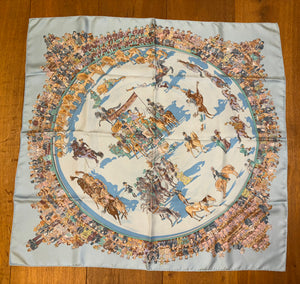 Hermes Silk Scarf “Cirque Molièr” by Philippe Dumas.