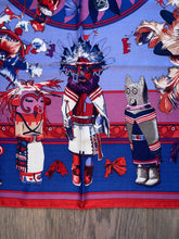 Load image into Gallery viewer, Hermes Cashmere/Silk Shawl “Kachinas” by Kermit Oliver 140