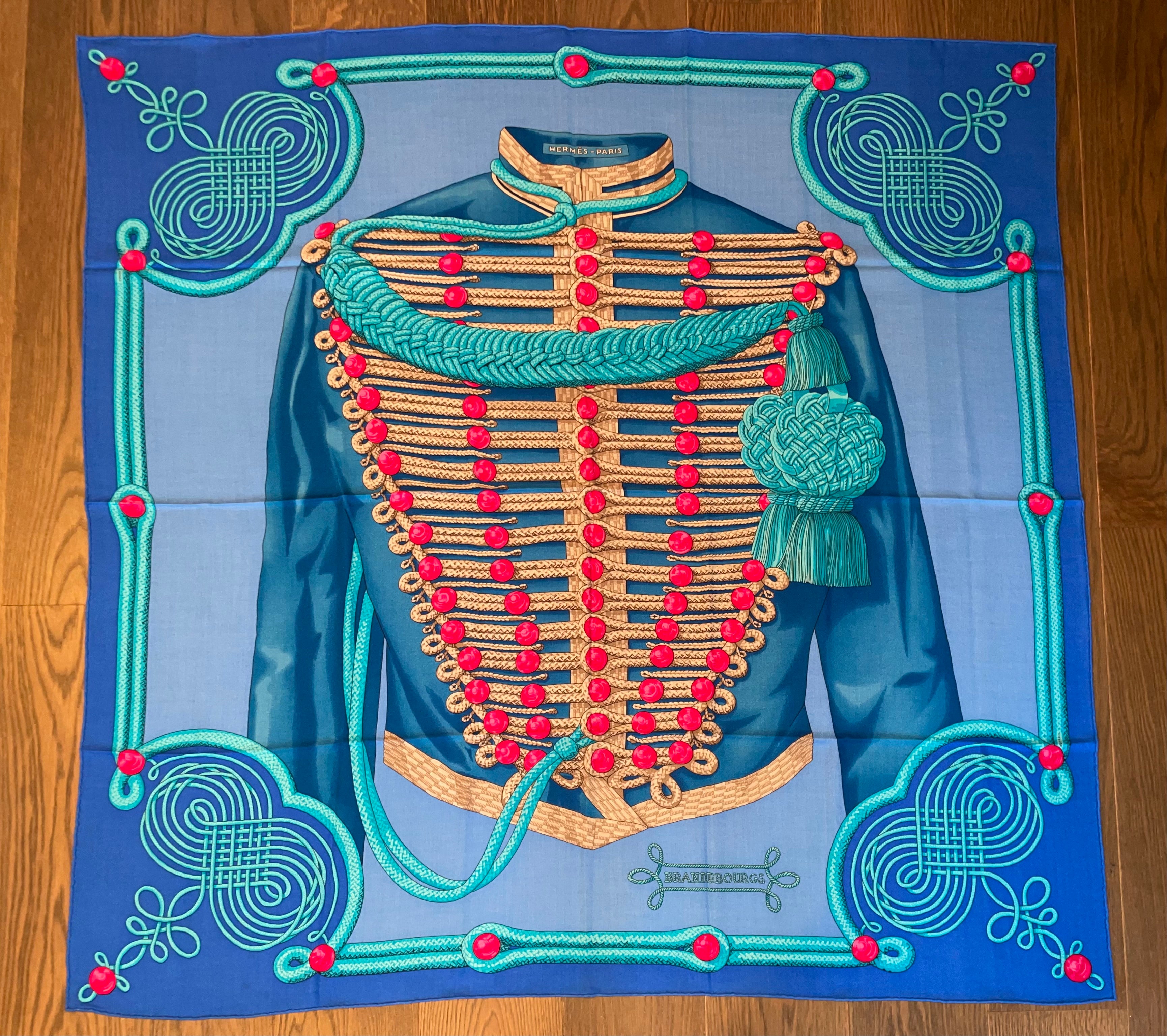 Hermès Cashmere/Silk Shawl Brandebourgs 140 – Hermes Emporium