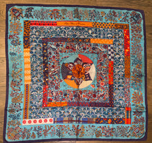 Load image into Gallery viewer, Hermes Cashmere and Silk GM Shawl “Piqué Fleuri de Provence” by Christine Henry 140.