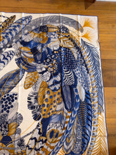 Load image into Gallery viewer, Hermes Cashmere and Silk GM Shawl « Plumes en Fete » by Aline Honoré 140