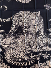 Load image into Gallery viewer, Hermes Cashmere and Silk GM Shawl « Jungle Love Tattoo » by Robert Dallet 140.