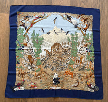 Load image into Gallery viewer, Hermes Cashmere/Silk Scarf “Sichuan” by Robert Dallet.