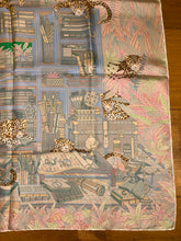 Load image into Gallery viewer, Hermes Silk Twill Double Sided Scarf Les 12 Leopards by Jin Kwon