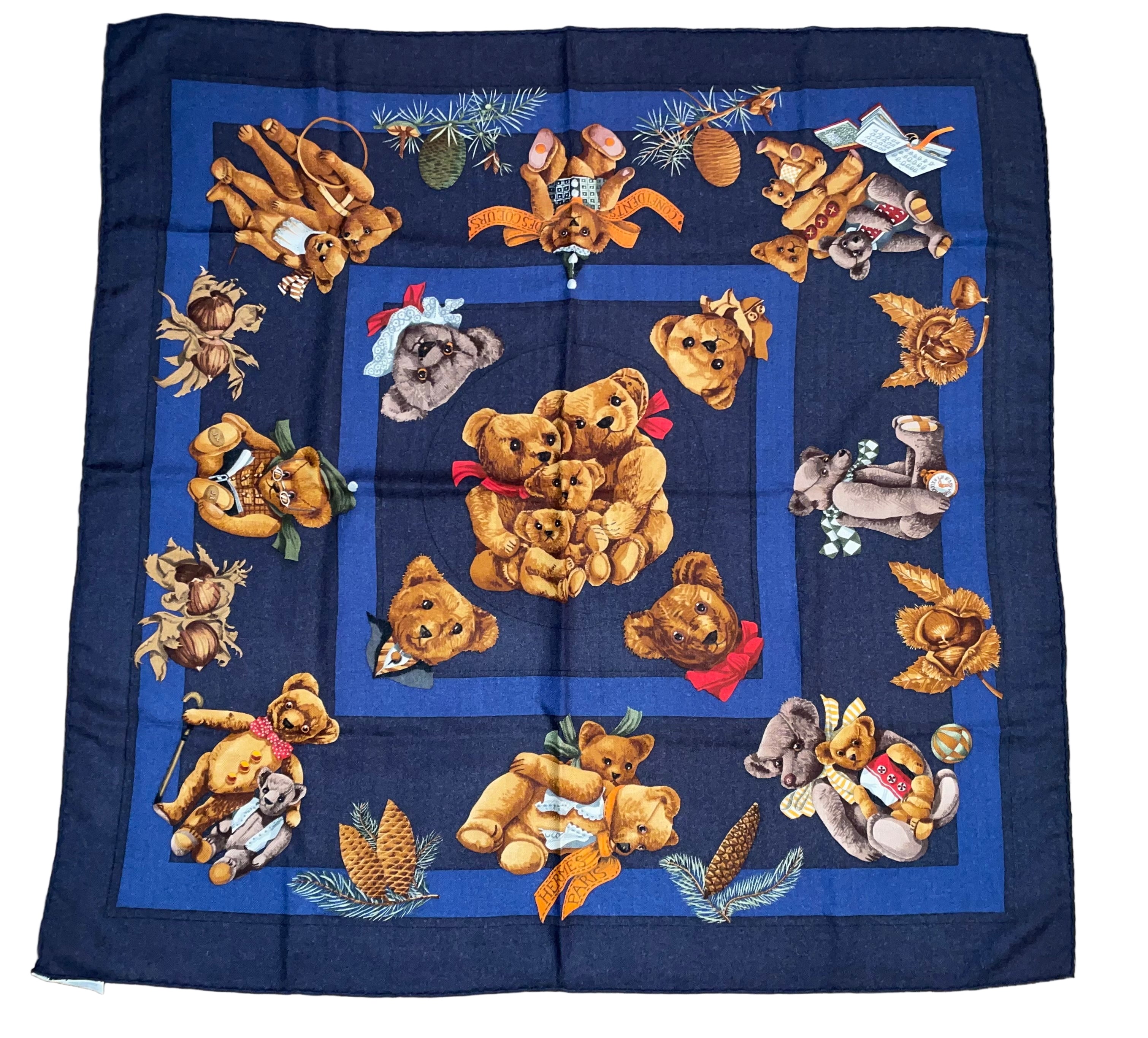 Hermes Cashmere and Silk Scarf « Confidents Des Cœurs » by Loїc