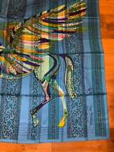 Load image into Gallery viewer, Hermes Silk Shawl “Le Pegase d’Hermes Au Bloc” 140