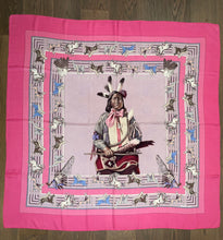 Load image into Gallery viewer, Hermes Cashmere and Silk Scarf “La Pani Shar Pawnee” by Kermit Oliver 140.