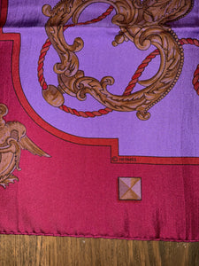 Hermes Silk Dip Dye GM Shawl “Les Cles” by Caty Latham 140.