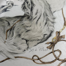 Load image into Gallery viewer, Hermes Silk Twill Scarf «Pékinois» by Xavier de Poret