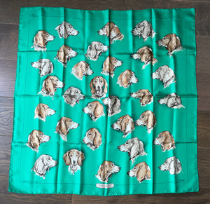 Hermes Silk Twill Scarf « Monarch » by Xavier de Poret.