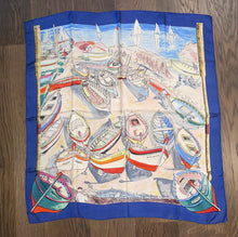 Load image into Gallery viewer, Hermes Silk Scarf «Barcarolle» by Philippe Dauchez.