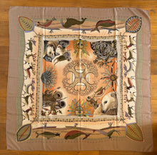 Load image into Gallery viewer, Hermes Cashmere/Silk Shawl “La Vie Du Grand Nord” 140