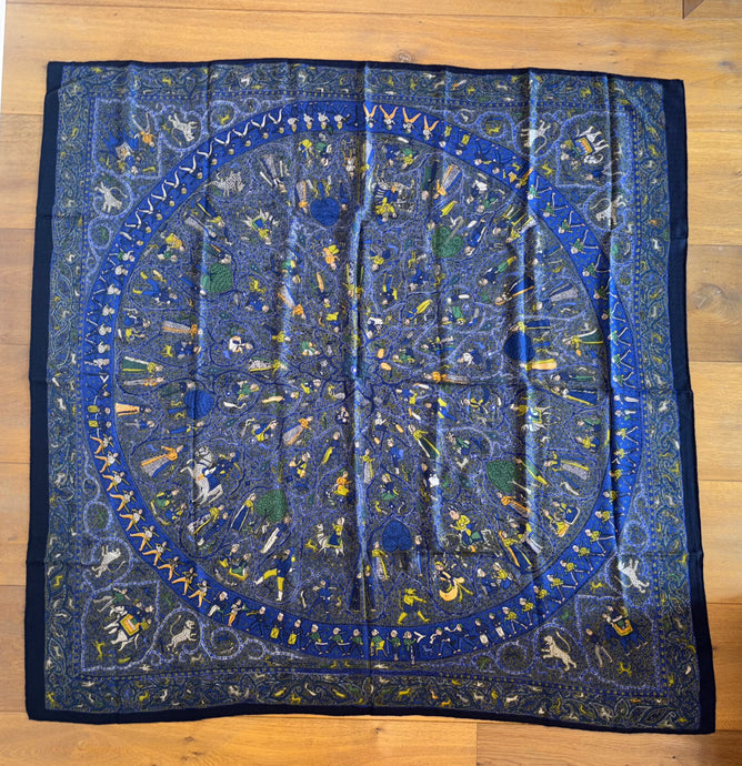 Hermes Cashmere/Silk Shawl “LALBHAI” 140