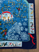 Load image into Gallery viewer, Hermes Cashmere and Silk GM Shawl “Neige d’Antan” by Cathy Latham 140.