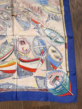 Load image into Gallery viewer, Hermes Silk Scarf «Barcarolle» by Philippe Dauchez.