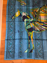 Load image into Gallery viewer, Hermes Silk Shawl “Le Pegase d’Hermes Au Bloc” 140
