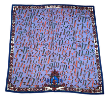Load image into Gallery viewer, Hermes Cashmere and Silk GM Shawl “Lettres d’Erevan” by Karen Petrossian 140.