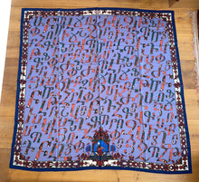 Load image into Gallery viewer, Hermes Cashmere and Silk GM Shawl “Lettres d’Erevan” by Karen Petrossian 140.